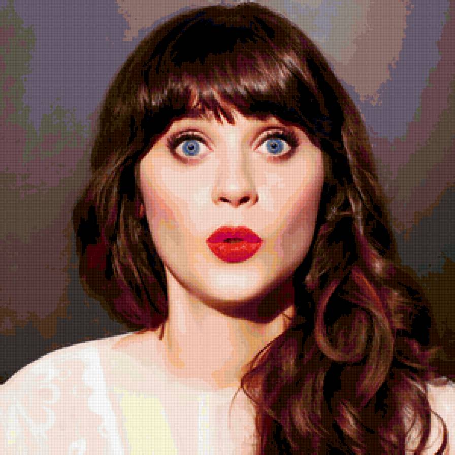 Зои Дешанель - зои дешанель, красота, актриса, глаза, голубой, женщина, 500 дней лета - предпросмотр