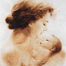 Оригинал схемы вышивки «Мать и дитя» (№222896)