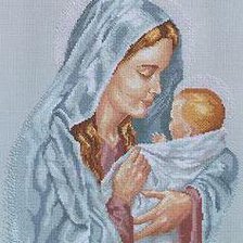 Оригинал схемы вышивки «Мать и дитя» (№222899)
