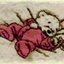 Схема вышивки «Сон мишки»