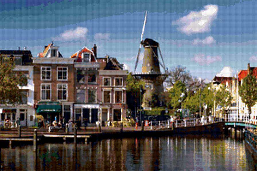 Голландия - мельница, голландия, город - предпросмотр