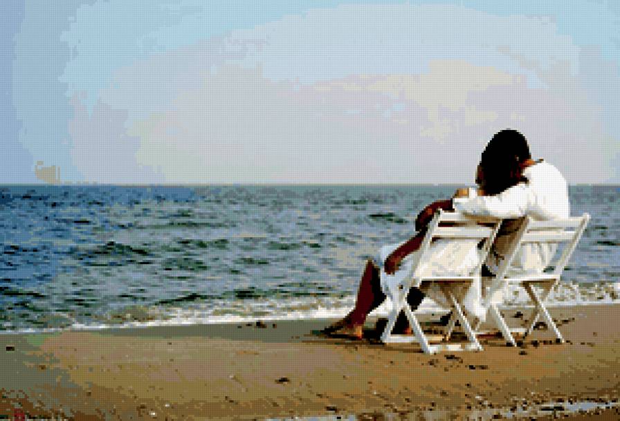 Двое - двое, море, свидание, любовь - предпросмотр