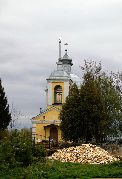 храм - пастораль, пейзаж, храм, провинция, деревня - оригинал