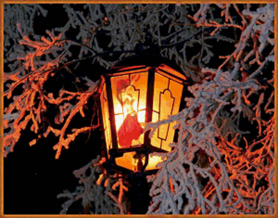 Танец света - уличный фонарь - предпросмотр