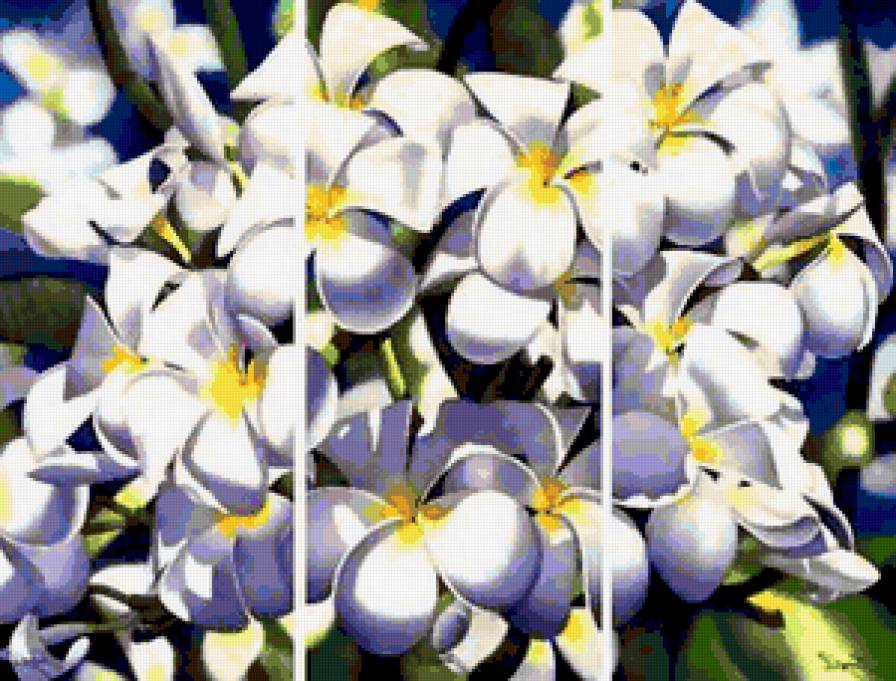 Триптих цветов    (общий вид) - триптих, полиптих, диптих, цветы, букет, романтика - предпросмотр