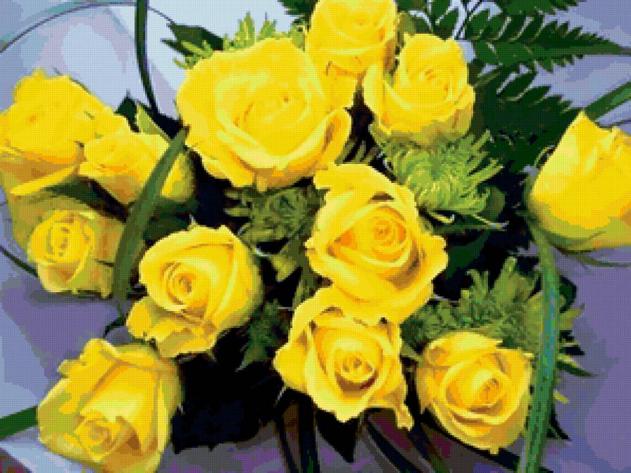 желтые розы - цветы - предпросмотр
