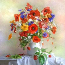 Схема вышивки «маковое ассорти»