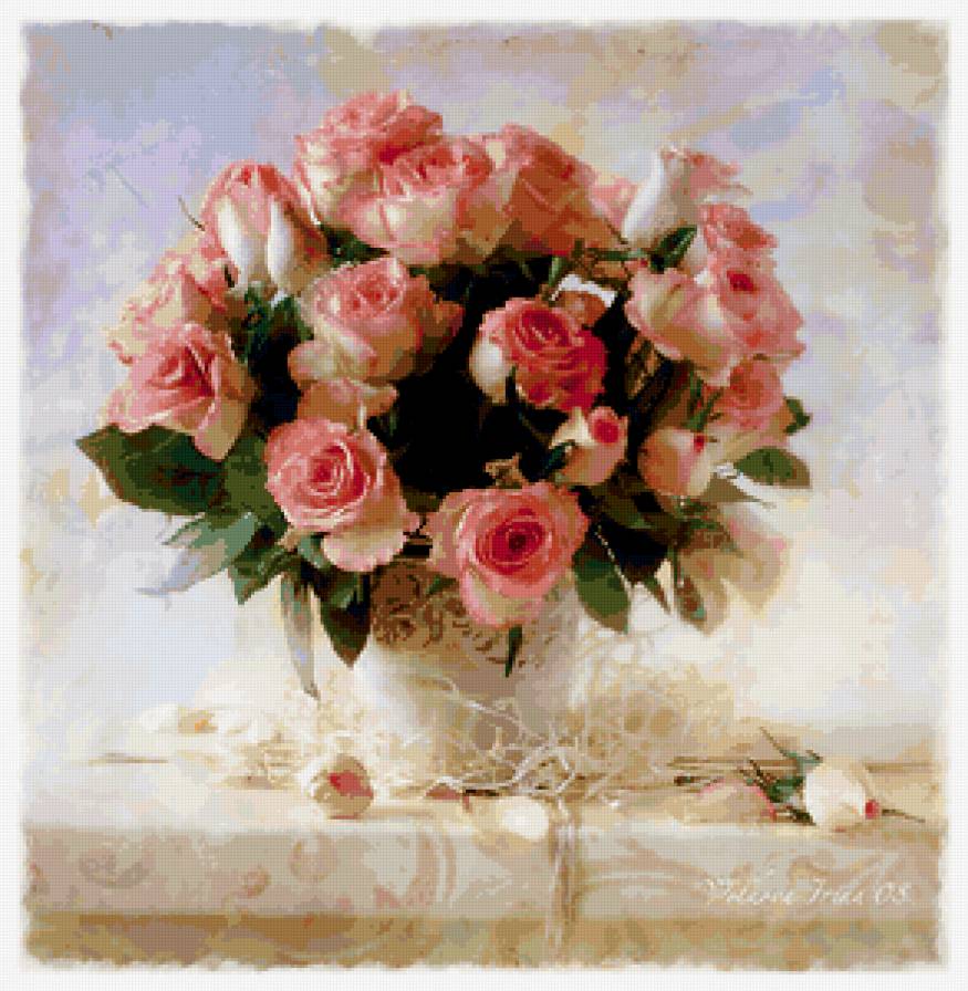 розы - натюрморт, цветы - предпросмотр
