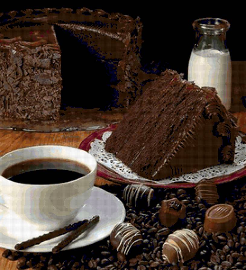 вышивка для кухни - конфеты, кухня, на кухню, coffee, кофе, для кухни, чашка, шоколад - предпросмотр