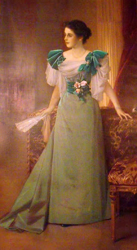 Дама с веером. - дама, женщина, классика, картина, живопись, искусство - оригинал