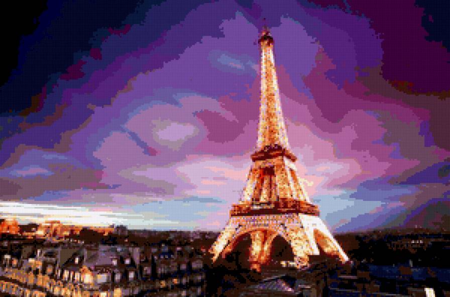 Париж - ночь, париж, города - предпросмотр