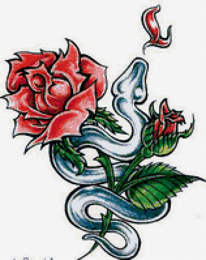 роза и змея - з м е я - предпросмотр