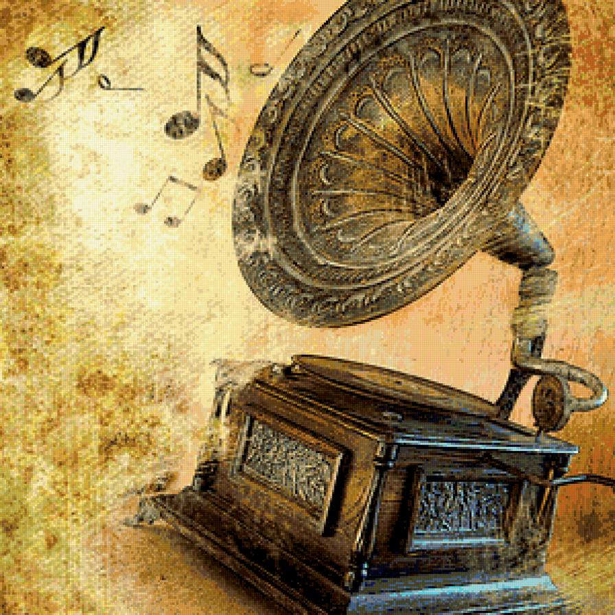 Музыка - старина, грампластинка, музыка - предпросмотр