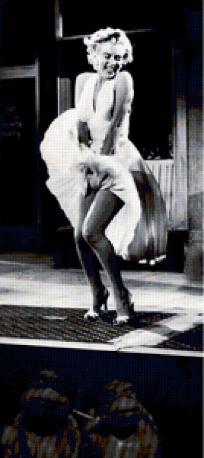 Мерлин Монро и черепашки Ниндзя - черно-белое, мерлин монро, юмор - предпросмотр