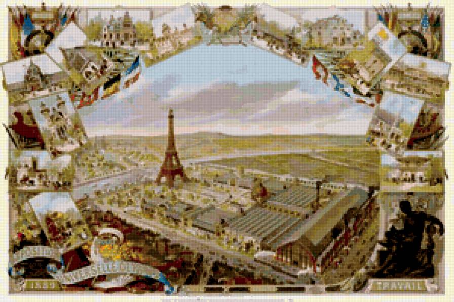 Париж - париж, франция, открытка - предпросмотр