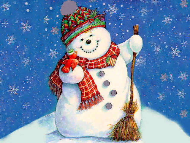 снеговик - снеговик, новый год, зима - оригинал