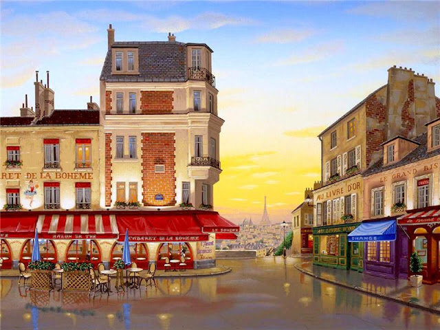 Улочка Парижа - париж, город, улочка - оригинал