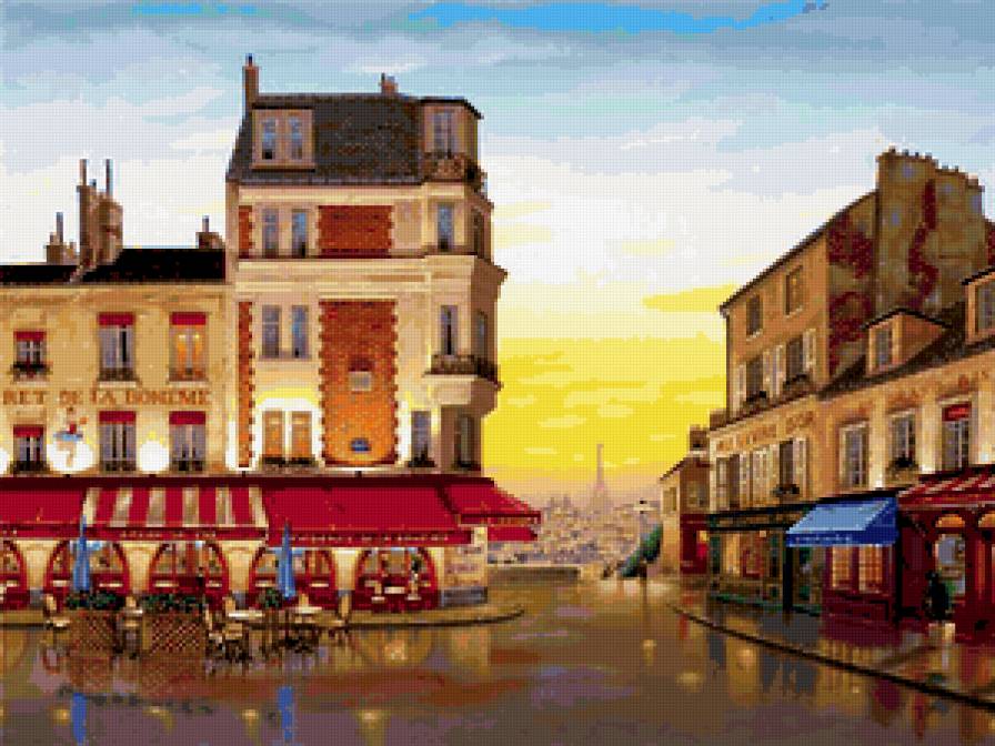 Улочка Парижа - париж, улочка, город - предпросмотр