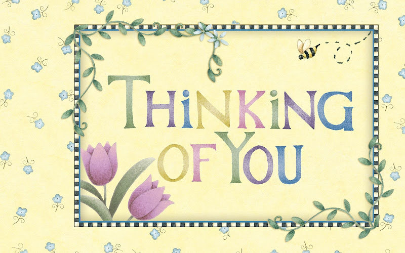 Думаю о тебе - открытка, любовь, пожелание - оригинал