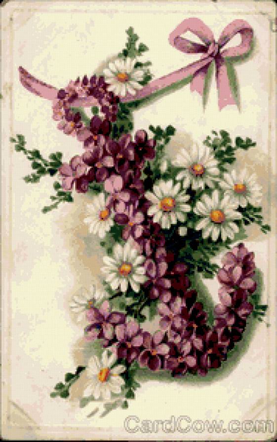 Якорь - цветы, якорь - предпросмотр