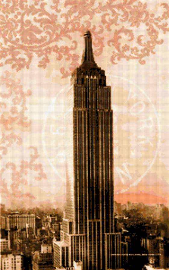 Города - Нью-Йорк - винтажные открытки, города - предпросмотр