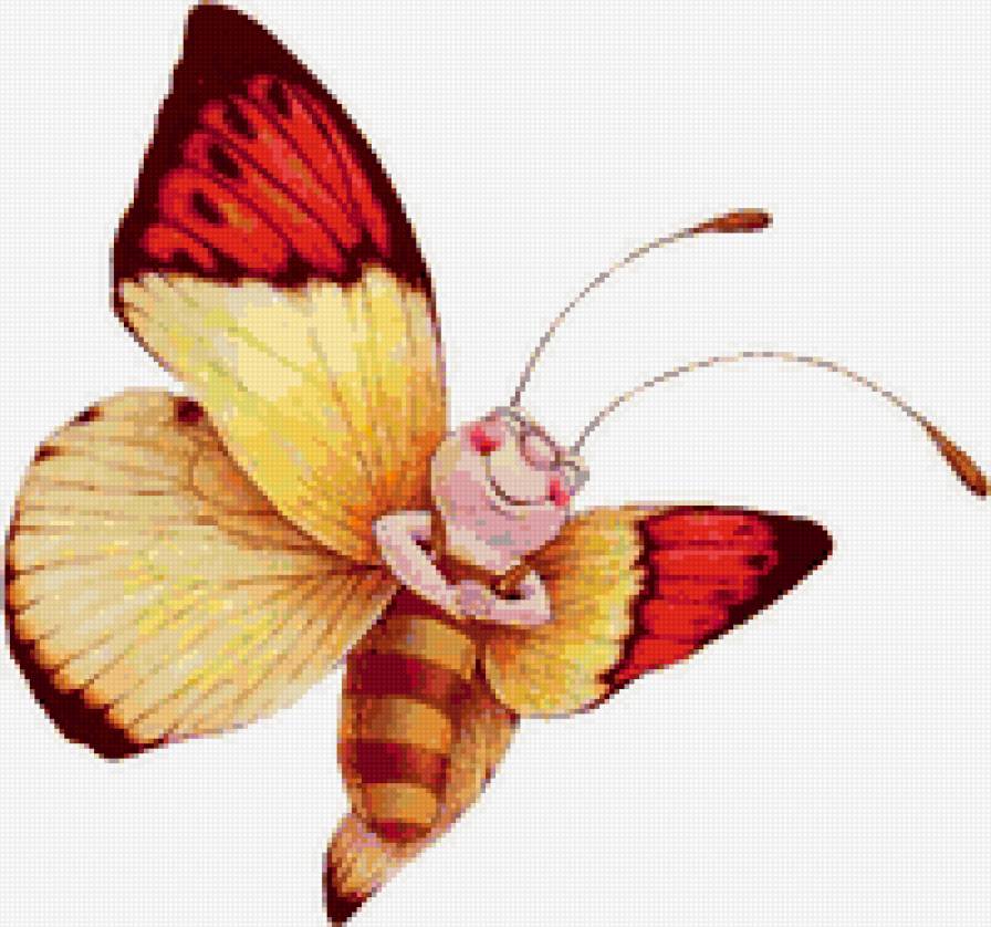 Бабочка улыбается - бабочка, детям - предпросмотр