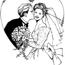Оригинал схемы вышивки «свадьба» (№225006)
