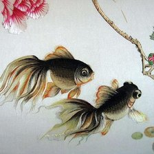 Оригинал схемы вышивки «рыбки» (№225369)
