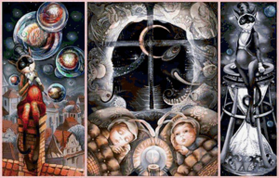 МЕЧТАЮ КОШКУ - триптих, мечты, полиптих, киски, мусики, мурляшки, кошки, диптих - предпросмотр