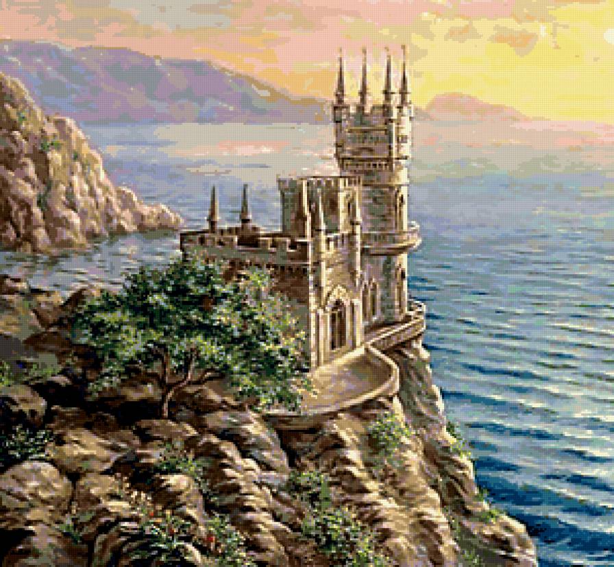 ласточкино   гнездо - пейзаж - предпросмотр