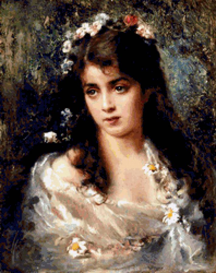 девушка - девушка, картина.классика, красота, любовь, одиночество - предпросмотр