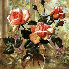 Схема вышивки «розы»