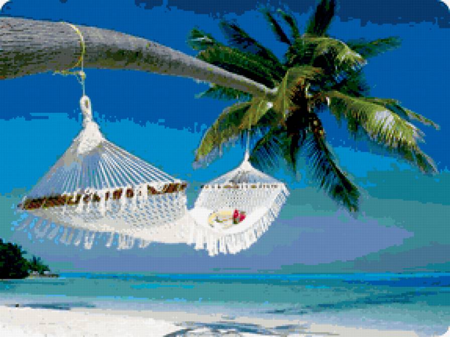 отдых - отдых, гамак, пляж, море - предпросмотр