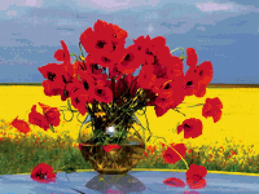 маки - поле, маки, цветы - предпросмотр