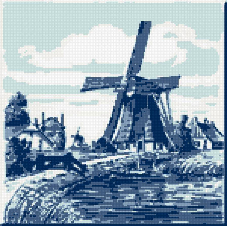 ГОЛУБАЯ МЕЛЬНИЦА - мельницы - предпросмотр