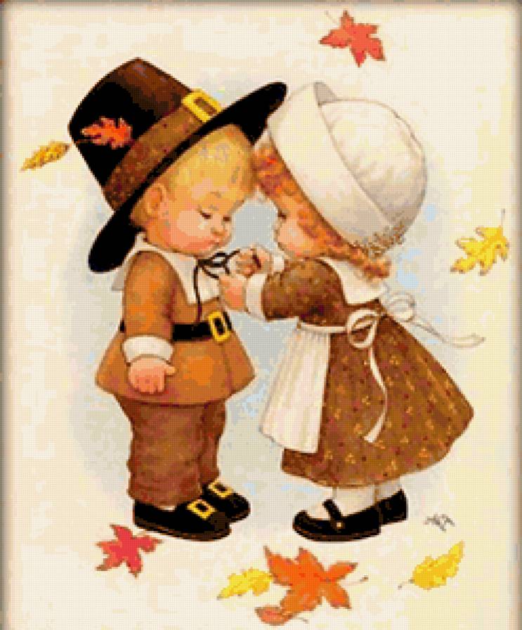 Забавные детки - детское, детям, детская, пара, дети, двое, картинa, влюбленные - предпросмотр