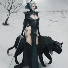 Схема вышивки «с пантерой»