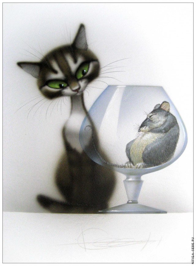 Серия "Коты" - кот - оригинал