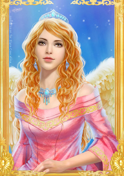 принцесса - фентези, ангел, портрет, сказка, образ, девушка - оригинал