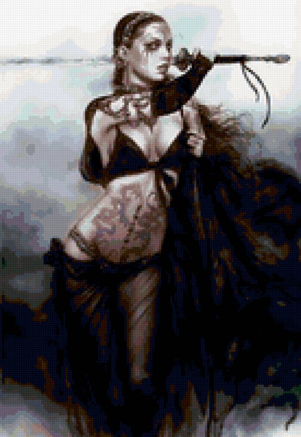 девушка воин - предпросмотр