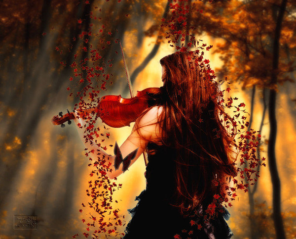 Как часто вижу я сон,  в котором осень нам играет вальс-бостон - романтика, девушка - оригинал