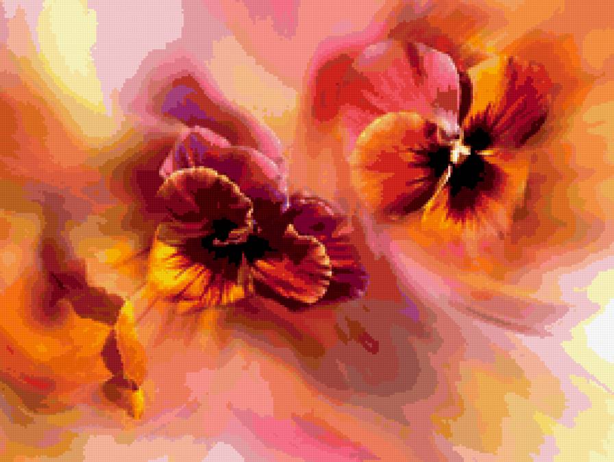 анютины глазки - цветы - предпросмотр