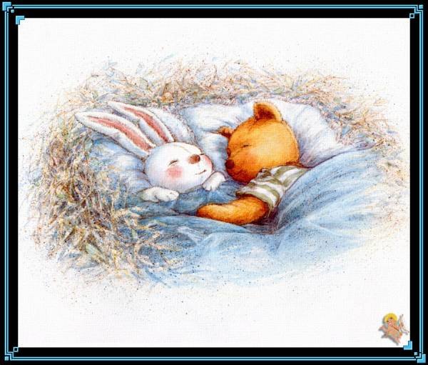 Спят усталые игрушки - медведь, детям, заяц - оригинал