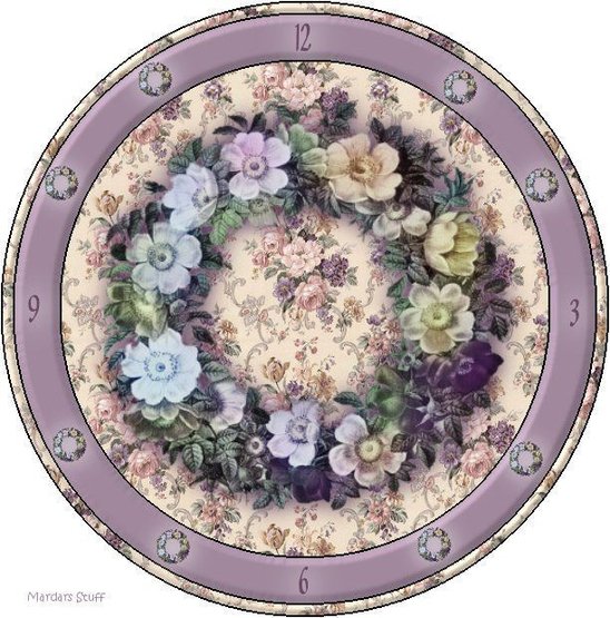 Часы - цветы, часы - оригинал