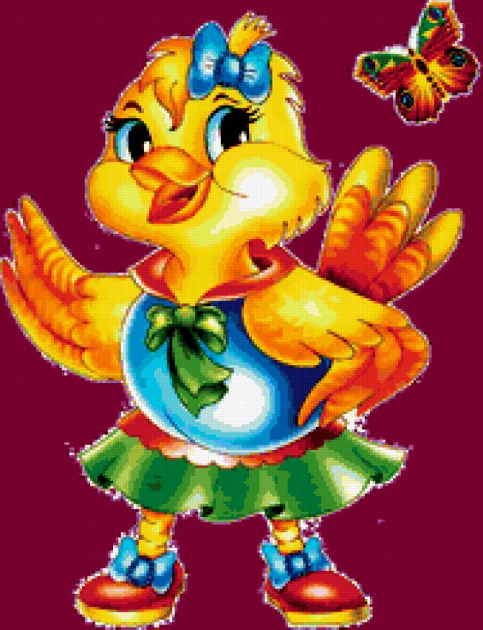 Мультяшные зарисовки - утенок, герои сказок, сказки, герои, мультики - предпросмотр