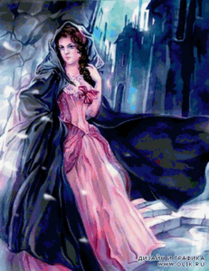 Анжелика - женщина, девушка, живопись - предпросмотр