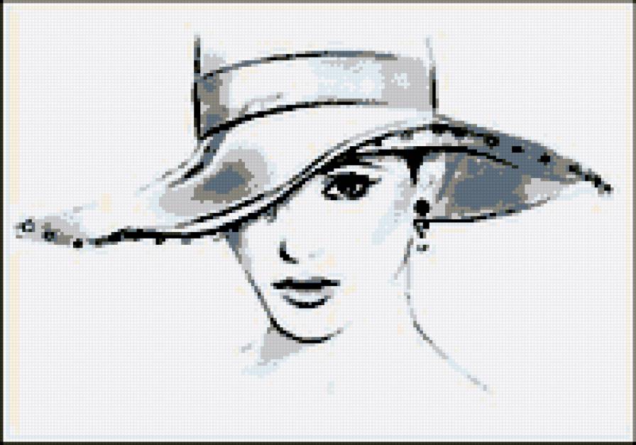 Леди - леди, монохром, дама - предпросмотр