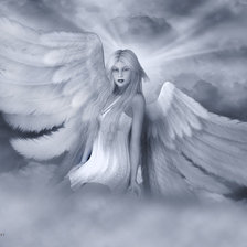 Схема вышивки «ангел»