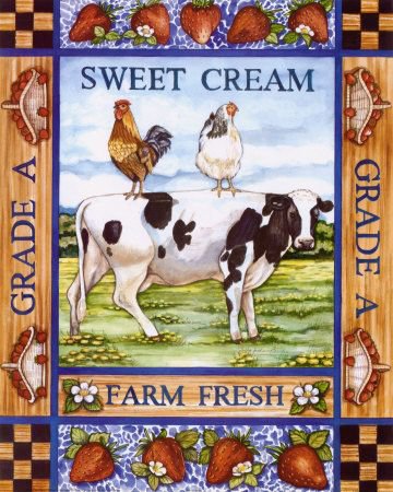 Ферма - домашние животные, корова, ферма - оригинал