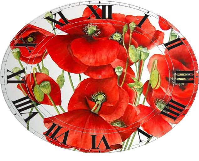 Часы "Маки" - оригинал